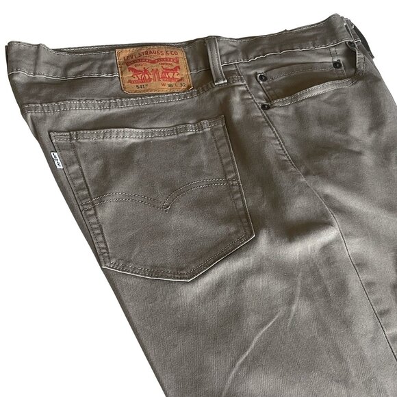 Levi’s Strauss & Co. 541 Athletic Taper Men's Stretch Jeans Khaki Pants 36 x 32 - Picture 6 of 8
